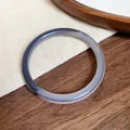 Bracciale rigido geometrico in acrilico con sfumatura grigia dal design minimalista ed elegante - Bracciale 72# - Grigio