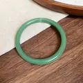 Elegante bracciale geometrico in acrilico verde chiaro con design minimalista e traslucido - Bracciale 76# - Verde