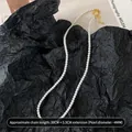 Elegant 4mm white pearl necklace with adjustable gold clasp and 5.5cm extension chain - 4mm / White