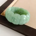 Bracciale chunky in acrilico marmorizzato verde chiaro per donna, stile vintage - Stile Perla Rotonda Marmorizzata (59#) / Verde