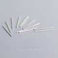S925 Sterlingsilber Ohrringstifte Nadeln für DIY Schmuckherstellung hypoallergen - Ohrstab / 1 Paar Packung / Transparent