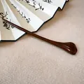 Pic à cheveux en bois fait main style vintage avec extrémité sculptée élégante - Style de Graine de Lotus Nuage Ruyi (HH5569)