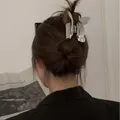 Elegant silver metal butterfly hair claw clip perfect for stylish half-up hairstyles - Silver Butterfly (6#)