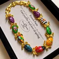 Vintage European court style enamel egg necklace with bow details - Style 6 Necklace