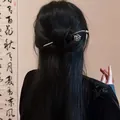 Pic à cheveux élégant en forme de rose argentée pour cheveux noirs, style chinois. - 6# Pic à Cheveux-Fleur Argent