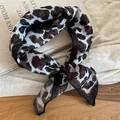 Retro leopard print fabric headscarf, versatile fashion hair band in brown and black. - Leopard Print Style (14#)