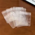 Detail view of transparent plastic zip-lock jewelry bags for dustproof accessory storage - 10# Packaging Bag - Large / 10 Pieces/Pack (8x12cm)