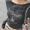 Vintage silver starfish pendant necklace on long chain for women's stylish retro fashion look - 7# Necklace - Silver