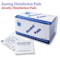 Box of 100 individual 70% isopropyl alcohol prep pads for jewelry cleaning - Alcohol Cotton Pad / 100 Pieces
