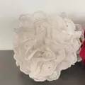 Pince à cheveux élégante en dentelle blanche avec broderie pour un style forêt doux - Pince (1#) / Blanc