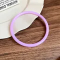 Minimalist lavender purple acrylic geometric bangle bracelet for women - Geometric Round Bangle (59#) / Purple