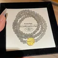 Multi-layer labradorite bead bracelet with carved yellow gemstone in a luxury box - Moonstone Carved Amber Stackable Style(87) / Stackable / Suspension Box