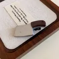 Funny miniature meat cleaver duckbill hair clip with silver blade and brown handle - 28# Duckbill Clip - Creative Cleaver