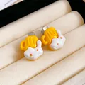 Cute beer mug resin duckbill hair clips for girls, vibrant yellow and white design accessories - 61# Duckbill Clip - Creative Beer Mug