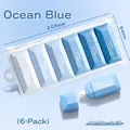 Large capacity blue gradient correction tape set 6-pack for school and office use - 6 Pcs/Set / Ocean Blue