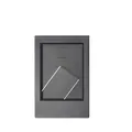 Minimalist 3-inch mini Instax photo frame in dark gray Morandi color with vertical stand - Midnight Black / 3 Inch