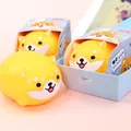 Cute Shiba Inu squishy toy decompression vent ball with glowing feature for stress relief - One Shiba Inu
