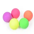 Set of five colorful TPR stress relief squeeze balls in various vibrant matte colors - 6.0 Flour Ball / White / 6.0cm