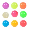 Assorted set of 9 colorful TPR rainbow stress balls for sensory play and pressure relief - Luminous Air Ball / 4.5CM / Colorful