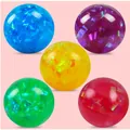 Set of colorful iridescent TPR stress relief flour balls in five vibrant neon shades - 6.0 Color Bag Ball / Colorful / 6.0cm