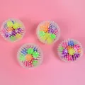 Set of four colorful rainbow spiky stress balls for sensory fidget relief and relaxation - 6.0 Spiky Rainbow Ball / Colorful / 6.0cm
