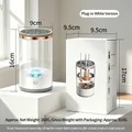 Witte USB ultrasone make-up kwast reiniger en sterilisator met verpakkingsdoos - Kleurendoos / Wit
