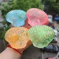 Shell-shaped maltose squishy toys with colorful glitter in four colors - Maltose Shell