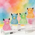 Set of colorful Highland cow maltose squishy toys for slow rebound stress relief - Maltose Highland Cow
