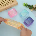 Hand-stretched colorful glitter maltose squishy toy for slow rebound stress relief - Maltose Tofu