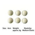 White mini foam squeeze ball with golf texture for stress relief and hand exercise - Printed Golf Ball / 4cm