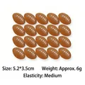 Pack of 20 miniature brown foam American football stress balls for anxiety and tension relief. - Painted American Football / 5.2x3.5cm