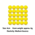 Pack of 25 mini yellow foam tennis balls for stress relief, 4cm diameter squeeze toys - Yellow Tennis Ball / 4cm