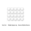 Set of 20 mini white foam volleyball stress balls, 4cm diameter with medium elasticity. - White Volleyball / 4cm