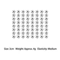 Mini foam soccer stress relief balls, 3cm size, medium elasticity, set of 64 pieces - Painted Soccer Ball / 3cm