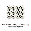 Pack of 12 mini foam soccer balls stress relief squeeze toys with 6.3cm diameter size - Printed Soccer Ball / 6.3cm