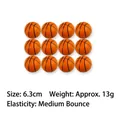 12 Pack 6.3cm mini foam basketball stress relief squeeze balls for kids and adults - Printed Basketball / 6.3cm