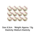 12-pack mini baseball stress balls, 6.3cm foam squeeze toy for relief - Printed Baseball / 6.3cm