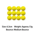 Pack of 12 yellow mini foam tennis balls for stress relief, 6.3cm soft squeeze ball - Printed Tennis Ball / 6.3cm