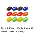 Set of 12 colorful mini foam football stress balls for anxiety relief - Printed Colorful American Football (Random Color) / 8.5x5.5cm