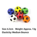 Pack of colorful mini foam soccer stress relief balls, soft squeeze exercise toy - Printed Colorful Soccer Ball (Random Color) / 6.3cm