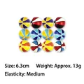 Set of 12 colorful 6.3cm mini foam basketball squeeze balls for stress relief toy - Printed Colorful Basketball (Random Color) / 6.3cm