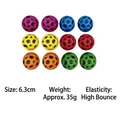 Set of 6.3cm colorful high elasticity foam stress relief balls for sensory play - Six-color High Elastic Moon Ball (Random Color) / 6.3cm