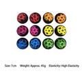 Set of 12 multi-colored foam stress relief moon balls with high elasticity 7cm diameter - Six-color Wrist Moon Ball (With Rope / Random Color) / 7cm
