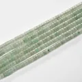 High-quality 2x4mm light green translucent cylindrical spacer beads for DIY jewelry making - 2*4mm (Approx 150 Beads per Strand) / 10 Green Aventurine