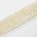 Premium natural pale yellow 2x4mm cylindrical stone spacer beads for DIY jewelry - 2*4mm (Approx 150 Beads per Strand) / 17 Auspicious Jade