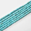 Turquoise blue cylinder tube spacer beads 2x4mm for DIY jewelry making and crafts - 2*4mm (Approx 150 Beads per Strand) / 18 Turquoise