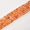 High quality 2x4mm orange carnelian tube beads spacer beads for DIY jewelry making - 2*4mm (Approx 150 Beads per Strand) / 24 Red Aventurine