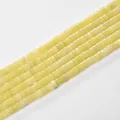 Yellow 2x4mm cylindrical tube spacer beads for DIY jewelry making and handmade beading crafts - 2*4mm (Approx 150 Beads per Strand) / 25 Lemon Jade