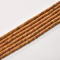 2x4mm cylindrical spacer beads with natural wood grain pattern for DIY jewelry crafts - 2*4mm (Approx 150 Beads per Strand) / 32 Yellow Wood Grain