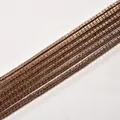 Brown smoke cylindrical 2x4mm glass tube spacer beads for DIY jewelry making accessories - 2*4mm (Approx 150 Beads per Strand) / 41 Smoky Quartz